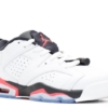 Air Jordan 6 Retro Low White Infrared 23 Black (GS) - Image 2