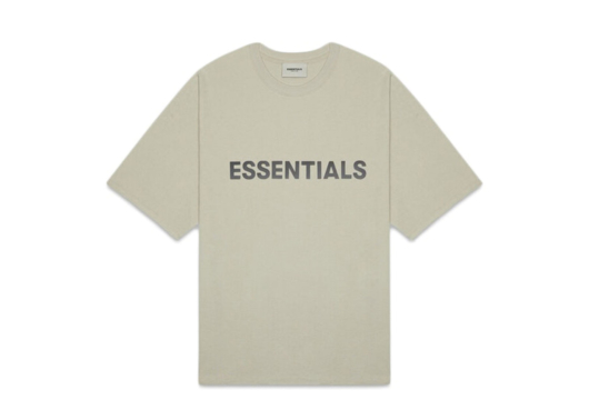 FEAR OF GOD ESSENTIALS 3D Silicon Applique Boxy Tee Moss