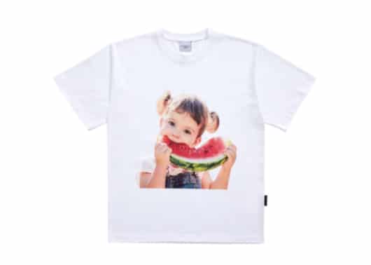 ADLV Baby Face Watermelon Girl Tee White