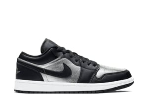 Air Jordan 1 Low SE Black Metallic Silver (W)