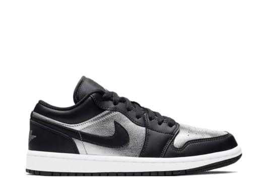 Air Jordan 1 Low SE Black Metallic Silver (W)