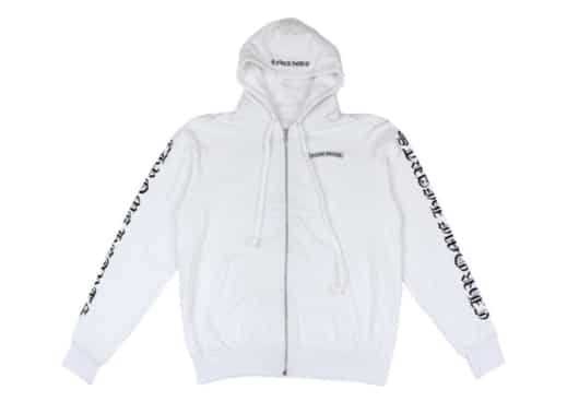 Chrome Hearts Fuck You Zip Hoodie White