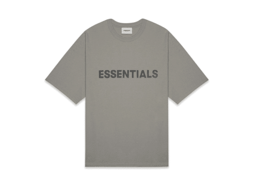 FEAR OF GOD ESSENTIALS 3D Silicon Applique Boxy Tee Cement