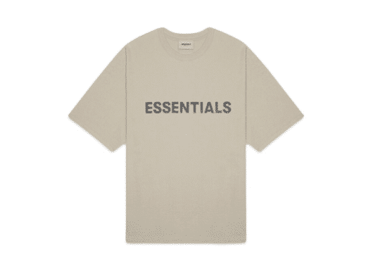 FEAR OF GOD ESSENTIALS 3D Silicon Applique Boxy Tee Olive/Khaki