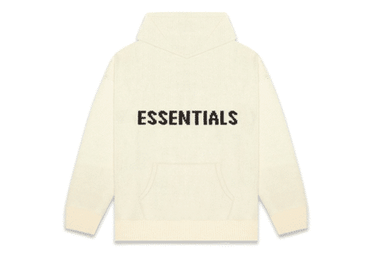 FEAR OF GOD ESSENTIALS Knit Hoodie Cream