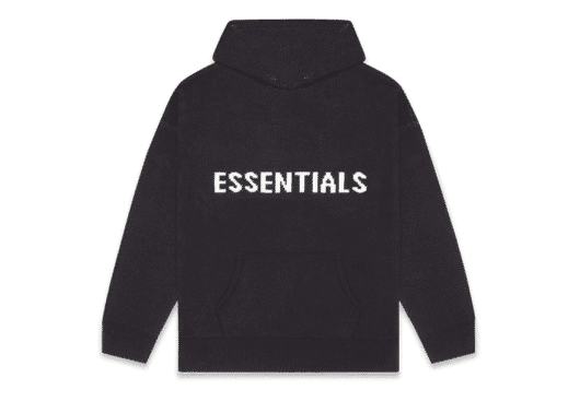 FEAR OF GOD ESSENTIALS Knit Hoodie Dark Slate/Stretch Limo/Black