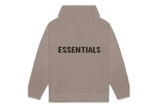 FEAR OF GOD ESSENTIALS Knit Hoodie Taupe