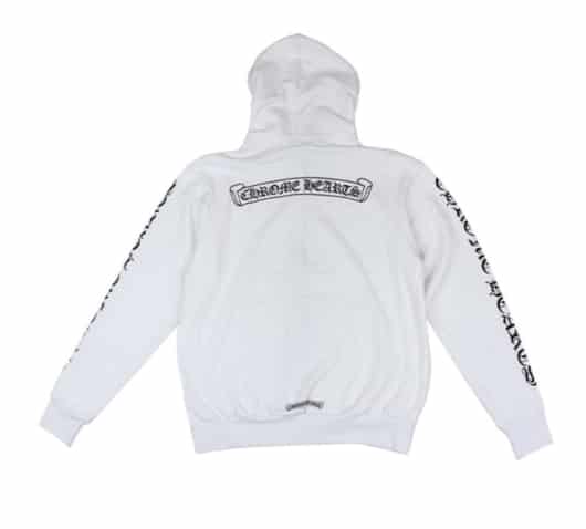 Chrome Hearts Fuck You Zip Hoodie White