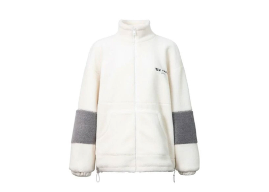 13De Marzo Teddy Bear Lamb Wool Coat White - Image 2
