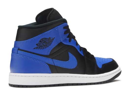 Air Jordan 1 Mid Hyper Royal Tumbled Leather - Image 3