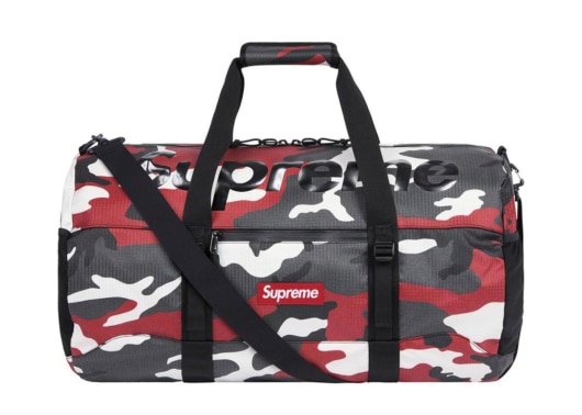 Supreme Duffle Bag (SS21) Red Camo