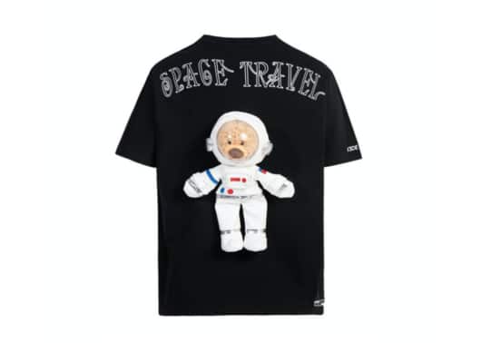 13DE Marzo NASA Teddy Bear Tee Black