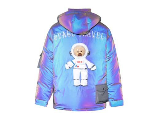 13De Marzo NASA Teddy Bear Down Jacket Laser