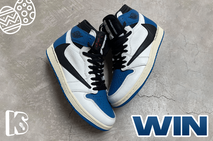 Travis Scott x Fragment x Air Jordan 1s - Win For Free During KICKSTW Easter Giveaway