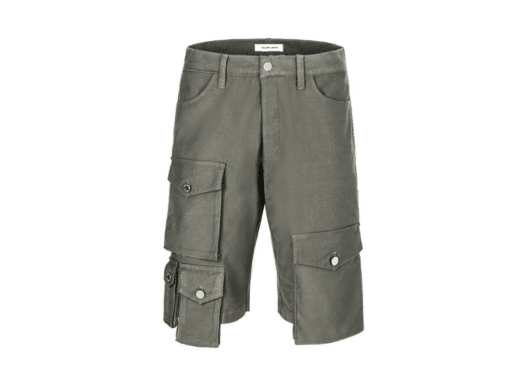 Galliano Landor Cotton-Blend Twill Cargo Shorts Grey