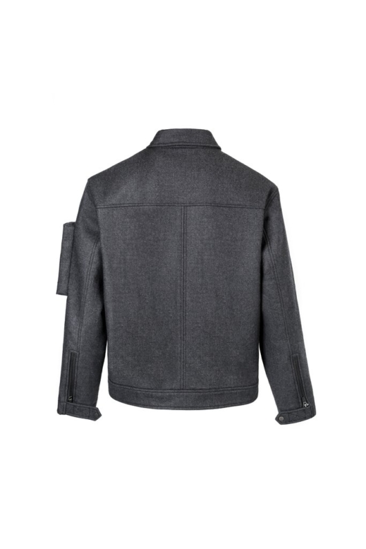 Galliano Landor Multi-Functional Wool Jacket Black - Image 3