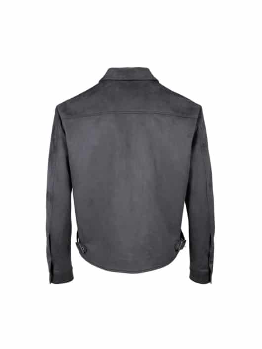 Galliano Landor Suede Fabric 3D Pockets Jacket Grey - Image 2