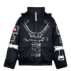 13De Marzo NASA Astronaut Teddy Bear Painted Down Jacket Black - Image 2