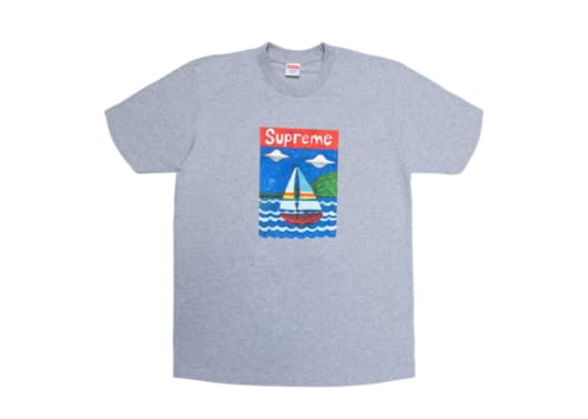 Supreme Sailboat Tee Heather Grey