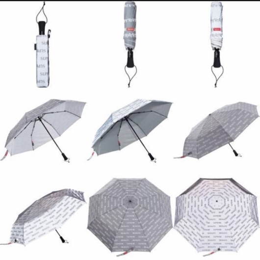 Supreme 3M Reflective Repeat Umbrella Silver