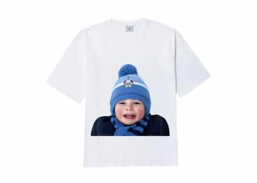 ADLV Baby Face Snow Beanie Boy Tee White