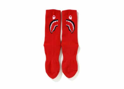 Bape Shark Socks Red