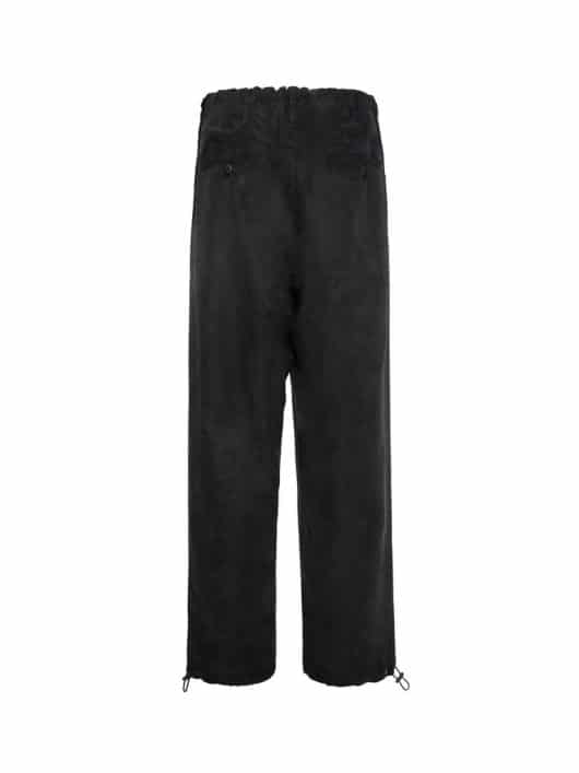 Galliano Landor Cupro Silhouette Drawstring Pants Black - Image 2