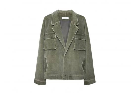 Galliano Landor Green Wash Corduroy Jacket Green