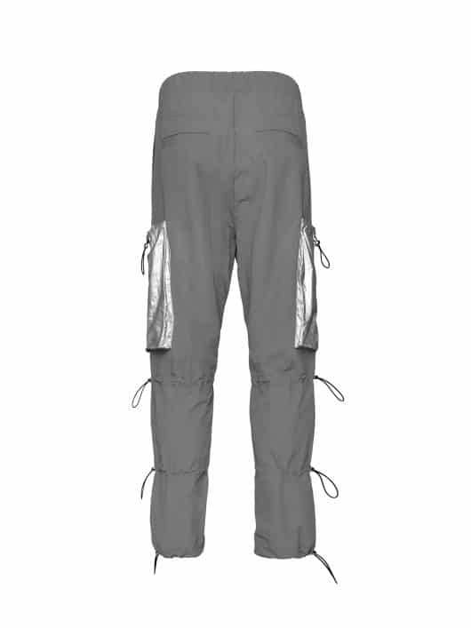 Galliano Landor Laser Pocket Functional Nylon Pants Grey - Image 2