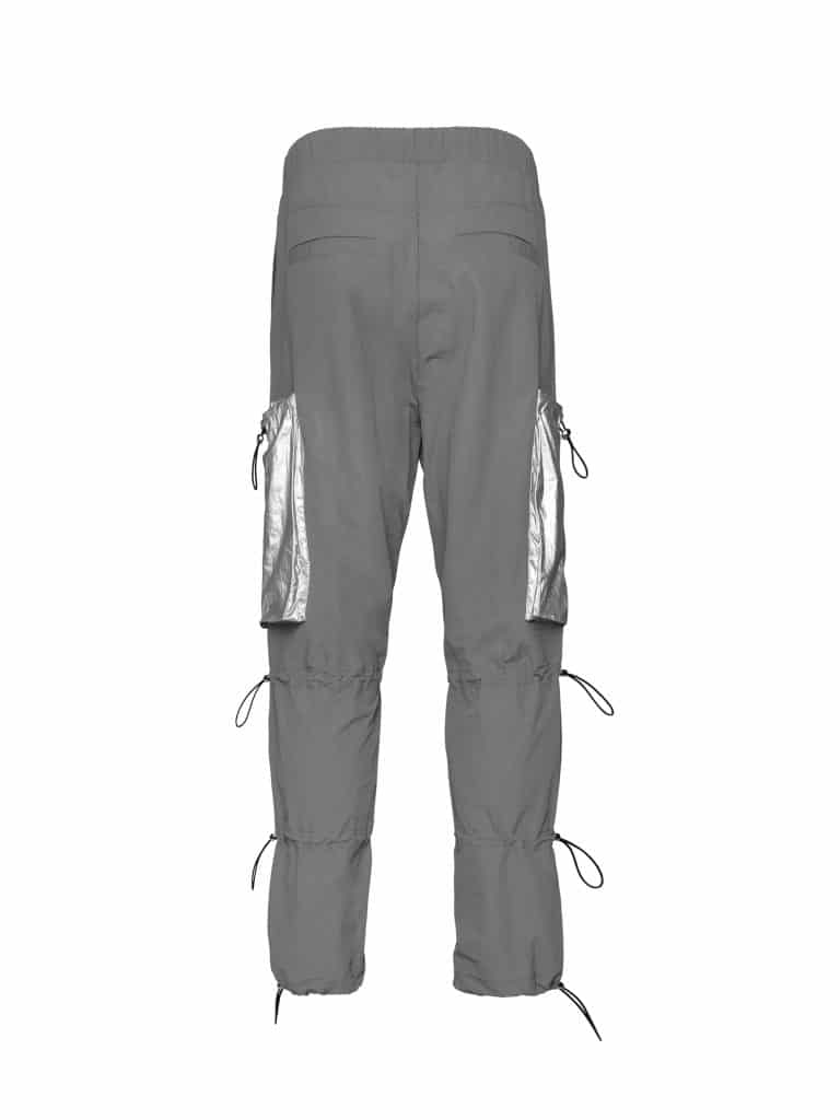 Galliano Landor Laser Pocket Functional Nylon Pants Grey kickstw
