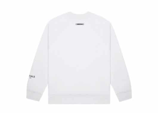 FEAR OF GOD ESSENTIALS 3D Silicon Applique Crewneck White