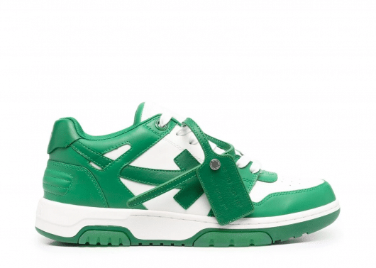 OFF-WHITE OOO Low Out Of Office White Green