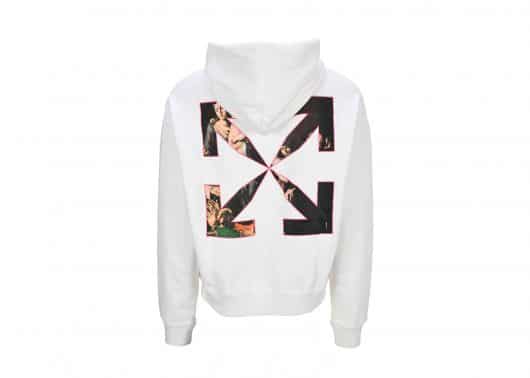 Off White Sprayed Caravaggio Slim Hoodie White