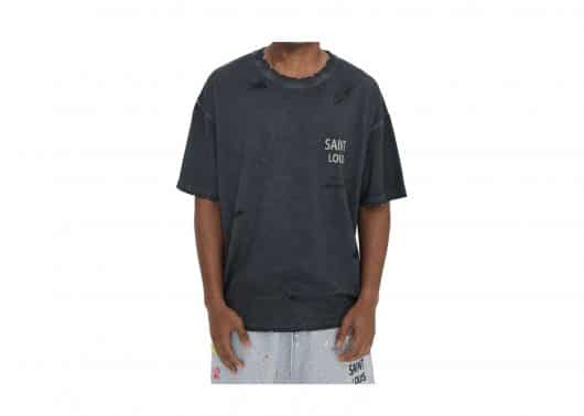 Saint Louis Object Dyed Tee Washed black