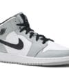 Air Jordan 1 Mid Light Smoke Grey (GS) - Image 2