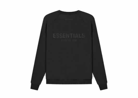 FEAR OF GOD ESSENTIALS Pull-Over Crewneck Black/Stretch Limo (SS21)