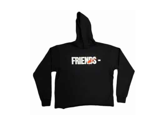 Vlone Friends Horror Hoodie Black