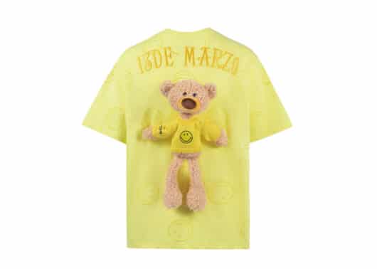 13De Marzo Allover Smiley Palda Bear Tee Yellow