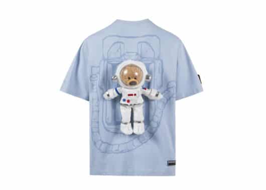 13De Marzo x Nasa Astronaut Teddy Bear Painted Tee Blue