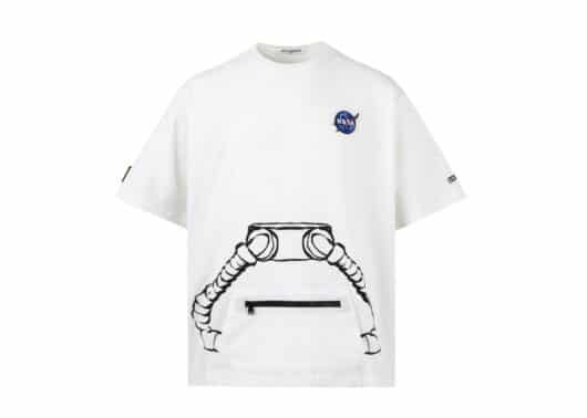 13De Marzo x Nasa Astronaut Teddy Bear Painted Tee White