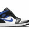 Air Jordan 1 Mid White Black Racer Blue