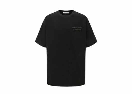 Galliano Landor Brass Patina Logo Tee Black