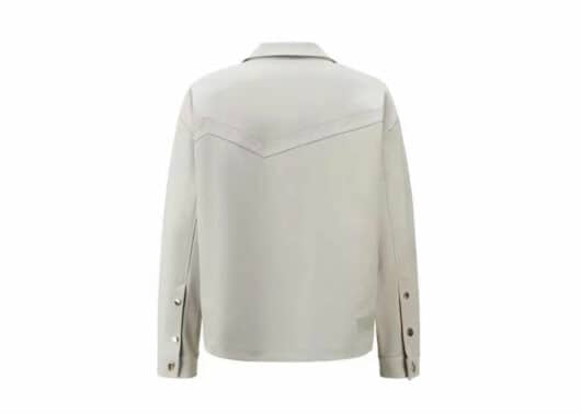 Galliano Landor Suede Fabric Jacket Grey - Image 2