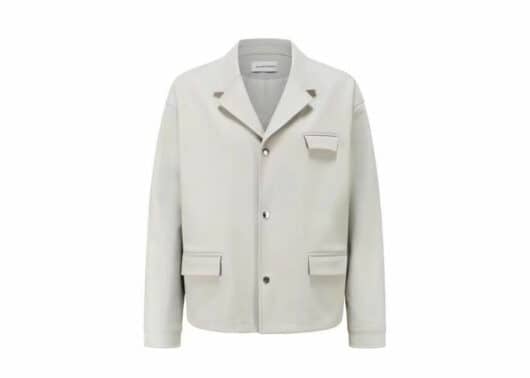Galliano Landor Suede Fabric Jacket Grey