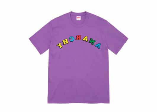 Supreme Jamie Reid Anarchy Tee Purple