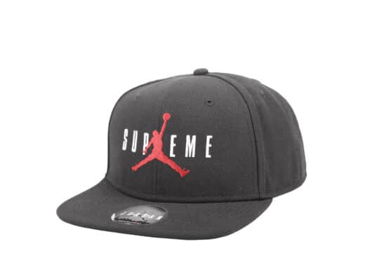 Supreme Jordan 6 Panel Hat Black