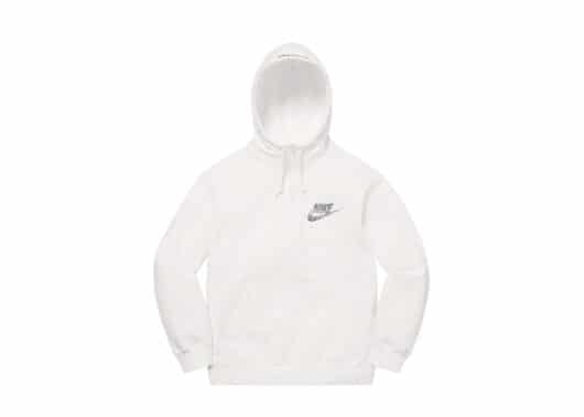 Supreme Nike Half Zip Hooded Sweatshirt White