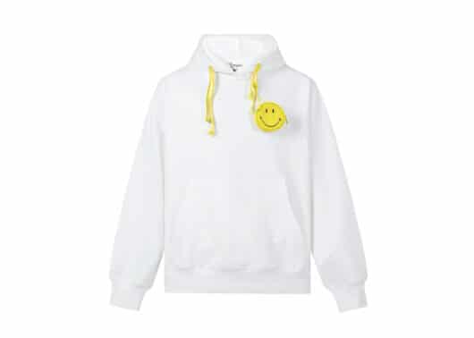 13De Marzo Allover Smiley Palda Bear Hoodie White - Image 2