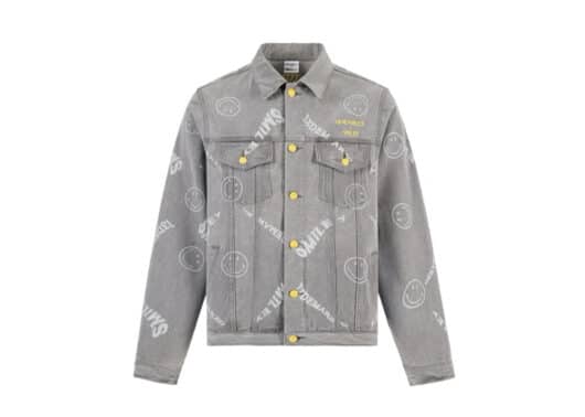 13De Marzo Allover Smiley Palda Bear Jacket Grey - Image 2