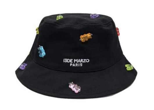 13De Marzo Gummy Bear Bucket Hat Black
